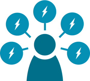 Electric Energy Distribution Concept PNG Image