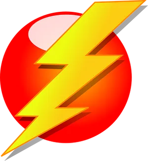 Electric Lightning Bolt Icon PNG Image