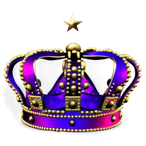 Electric Neon Crown Design Png 06272024 PNG Image