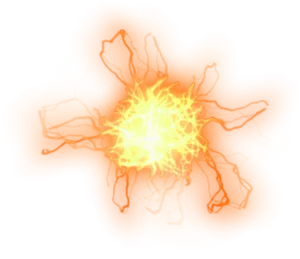 Electric Plasma Explosion PNG Image