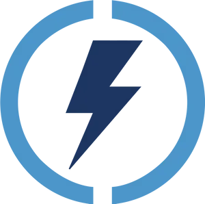 Electric_ Power_ Symbol_ Blue_ Background PNG Image