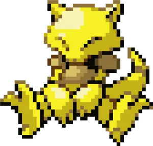 Electric Type_ Pixel_ Art_ Creature PNG Image