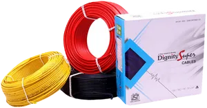 Electrical Cable Rollsand Packaging PNG Image