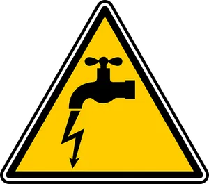 Electrical Hazard Warning Sign PNG Image