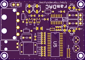 Electronic Circuit Board Design PNG Image