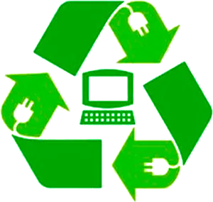 Electronic Recycling Symbol PNG Image