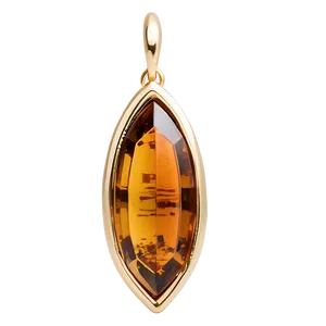 Elegant Amber Gem Png 06122024 PNG Image