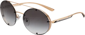 Elegant Aviator Sunglasses PNG Image