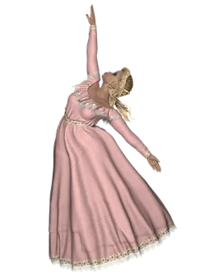 Elegant_ Ballerina_ Pose PNG Image