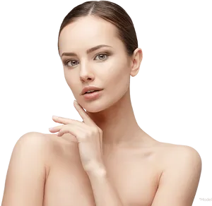 Elegant Beauty Portrait PNG Image