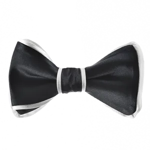 Elegant Black Bow Tie PNG Image