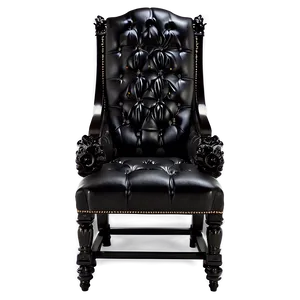 Elegant Black Chair Png Xii33 PNG Image