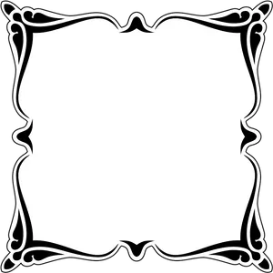 Elegant Black Frame Design PNG Image