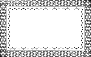 Elegant Black Frame Design PNG Image