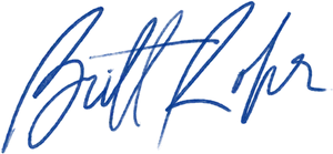 Elegant Blue Signature PNG Image