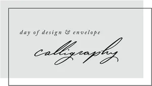 Elegant Calligraphy Design Presentation PNG Image