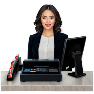 Elegant Cashier Png 76 PNG Image