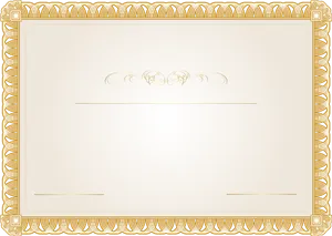 Elegant Certificate Border Design PNG Image