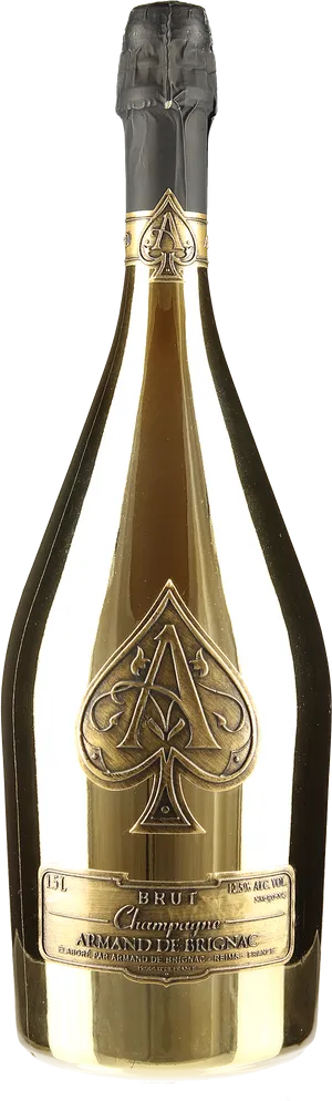 Elegant Champagne Bottle PNG Image