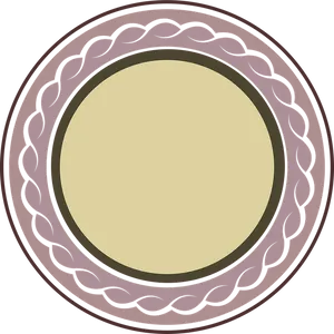 Elegant Circular Frame Design PNG Image