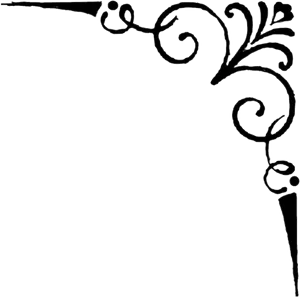 Elegant Corner Designs Black Background PNG Image