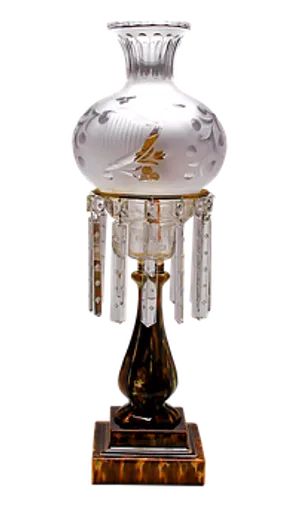 Elegant Crystal Perfume Bottle PNG Image