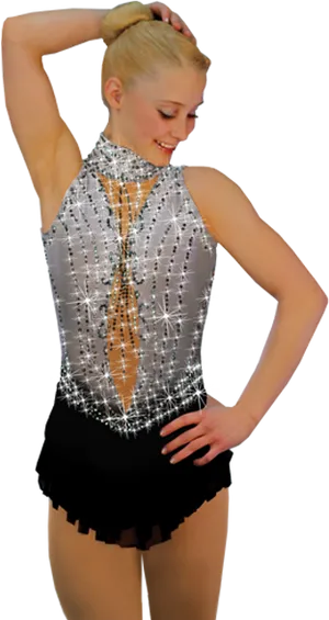 Elegant Dance Costume Sparkles PNG Image