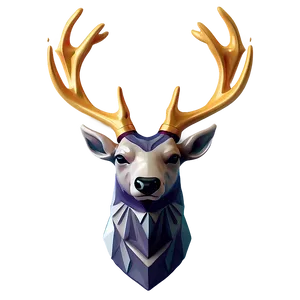 Elegant Deer Head Decoration Png 06212024 PNG Image