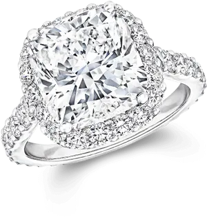Elegant Diamond Engagement Ring PNG
