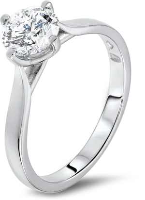 Elegant Diamond Engagement Ring PNG