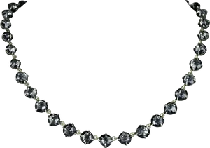 Elegant Diamond Necklace PNG Image