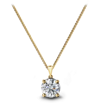 Elegant Diamond Pendant Necklace PNG Image