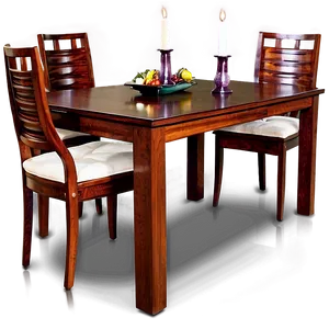 Elegant Dining Table Setup Png 06262024 PNG Image