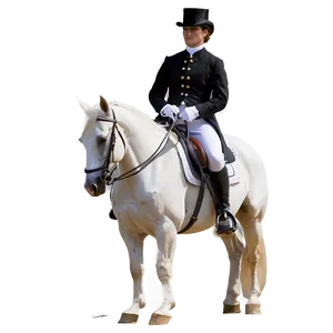 Elegant Dressage Horse Png Smo PNG Image