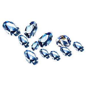 Elegant Falling Diamonds Png 1 PNG Image