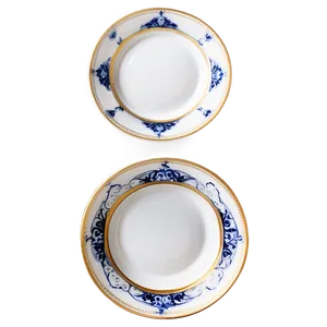 Elegant Fine China Dishes Png 2 PNG Image