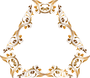 Elegant Floral Frame Design PNG Image