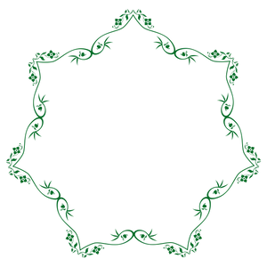 Elegant Floral Frame Design PNG Image