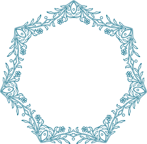 Elegant Floral Frame Design PNG Image