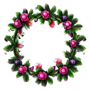 Elegant Floral Token Border Png 94 PNG Image