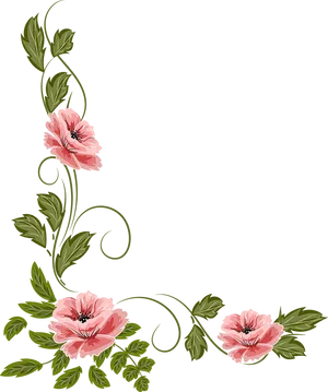 Elegant_ Floral_ Vector_ Art PNG Image