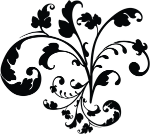 Elegant Floral Vector Design PNG Image