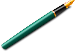 Elegant Fountain Pen PNG Image