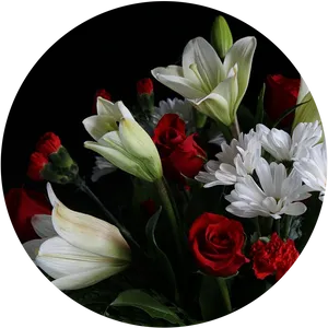 Elegant_ Funeral_ Flowers_ Bouquet PNG Image