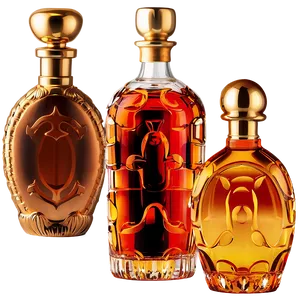 Elegant Glass Liquor Bottle Png Tsl95 PNG Image