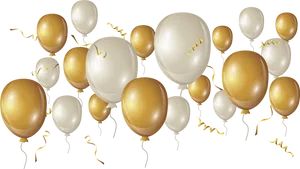 Elegant_ Gold_and_ White_ Balloons_ Background PNG Image