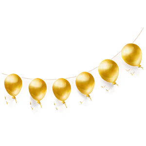 Elegant Gold Balloon Png Rov94 PNG Image