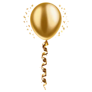 Elegant Gold Balloon Png Tgy35 PNG Image