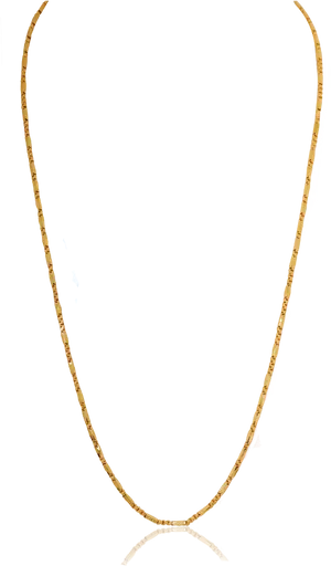 Elegant Gold Chain Necklace PNG Image