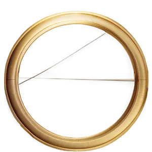 Elegant Gold Circle Frame Png Vdj26 PNG Image